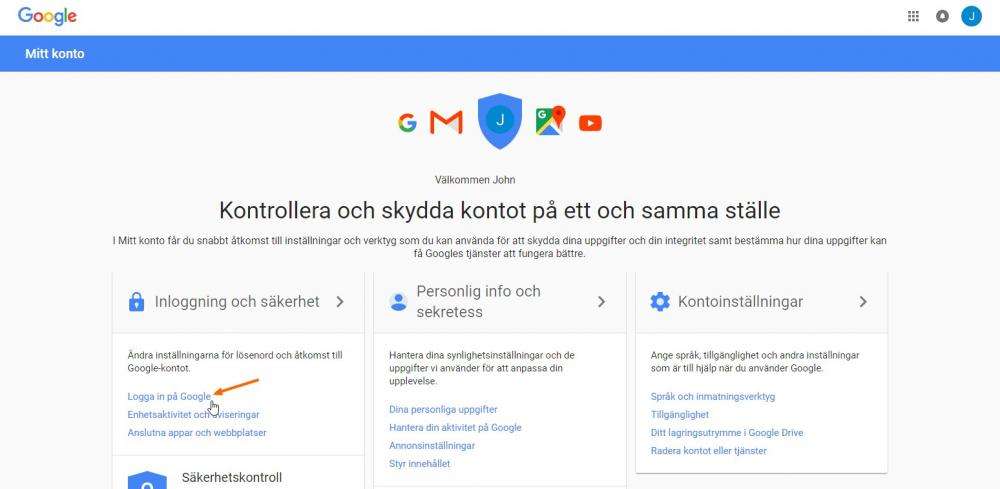 Google Logga In Med Annat Konto